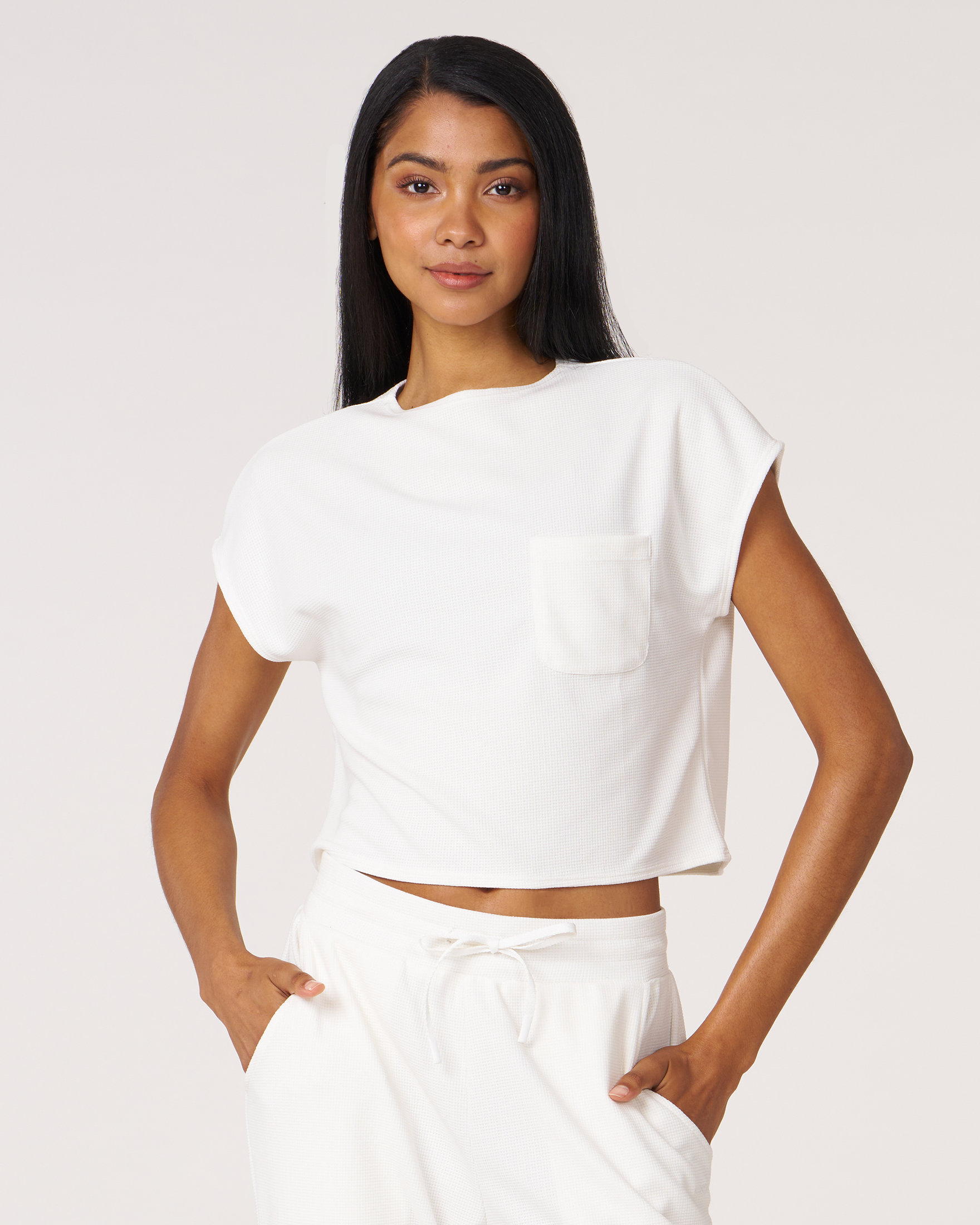 Retreat Pocket Waffle Tee