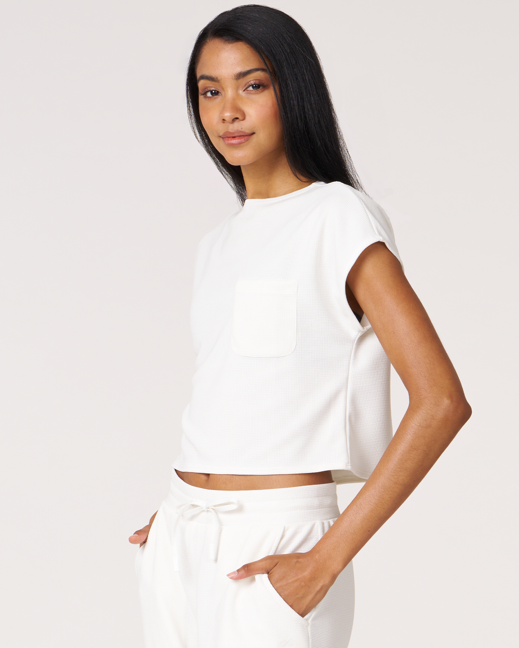 Retreat Pocket Waffle Tee